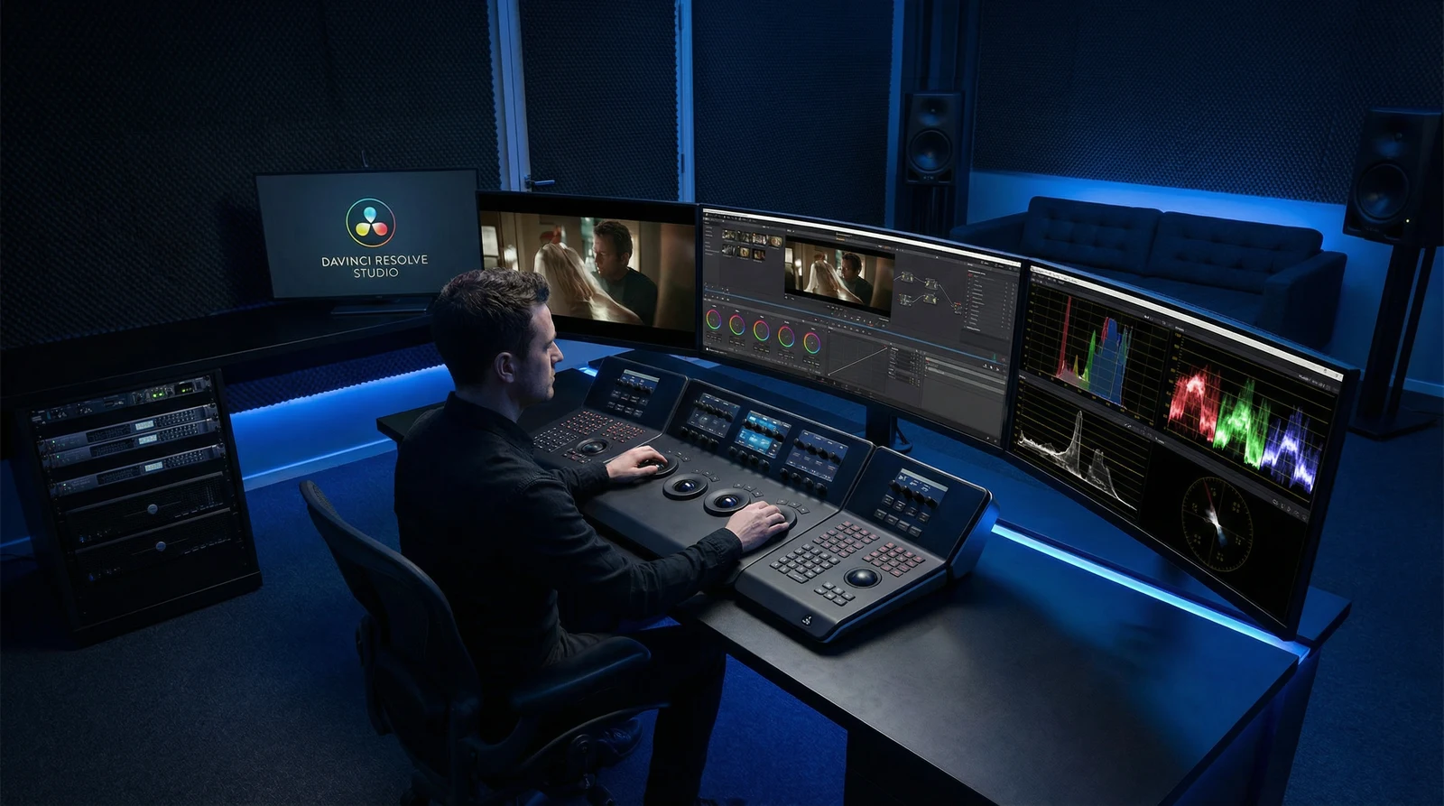 91专业调色后期制作室