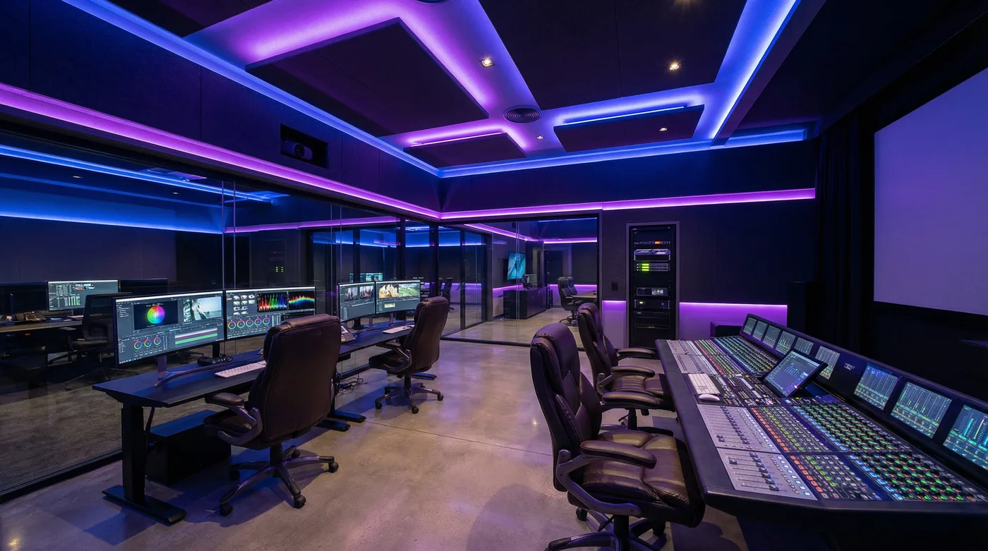 91后期制作工作室内景