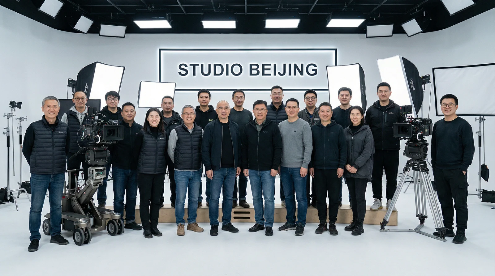 91专业影视制作团队合影